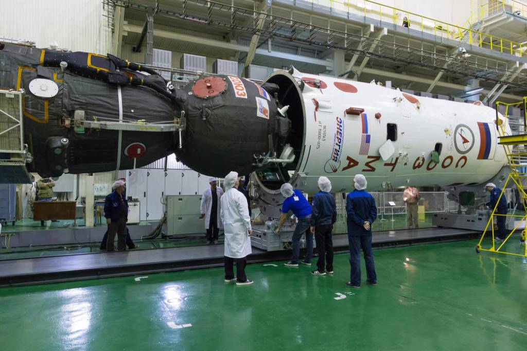 Soyuz Spacecraft at the Integration Facility