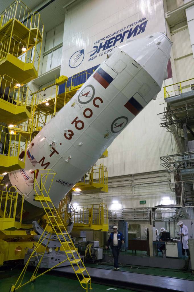 Soyuz Spacecraft at the Integration Facility