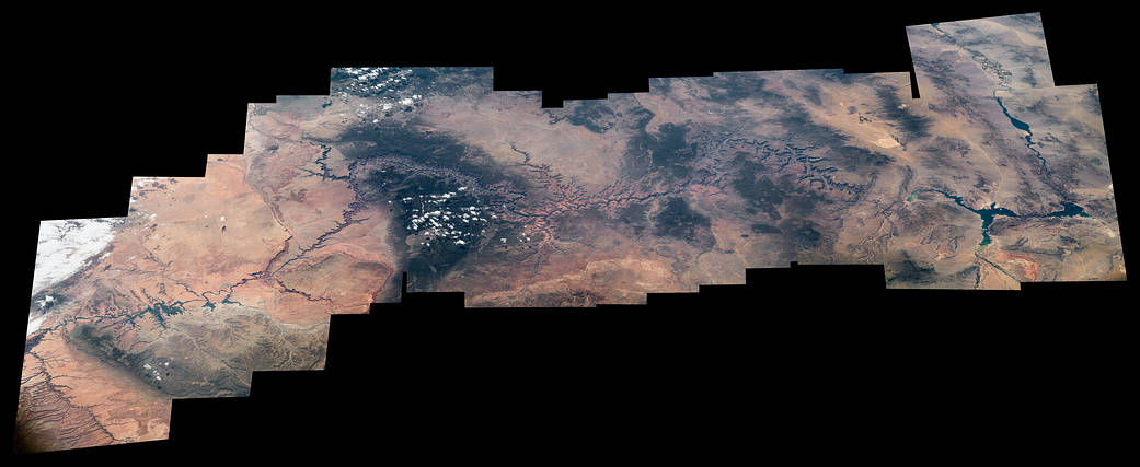 Grand Canyon National Park composite image from low Earth orbit