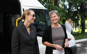 Astronauts Kate Rubins and Peggy Whitson