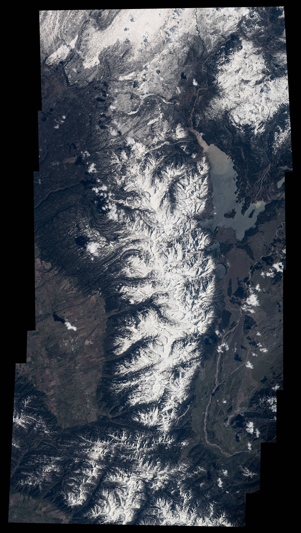 Grand Teton National Park from low Earth orbit