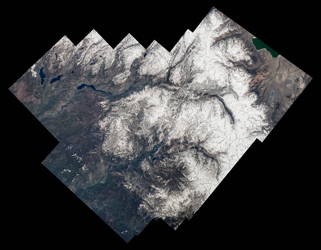 Yosemite National Park imaged from orbit
