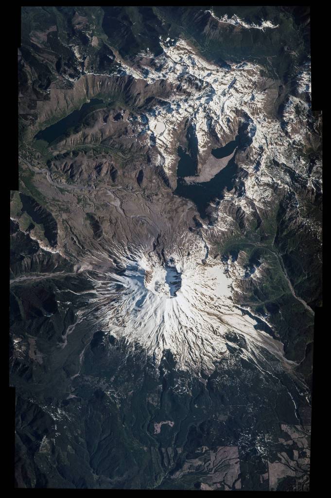 Space Station Flyover of Mount St. Helens