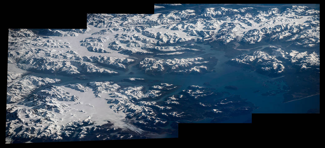 Glacier Bay National Park from low Earth orbit
