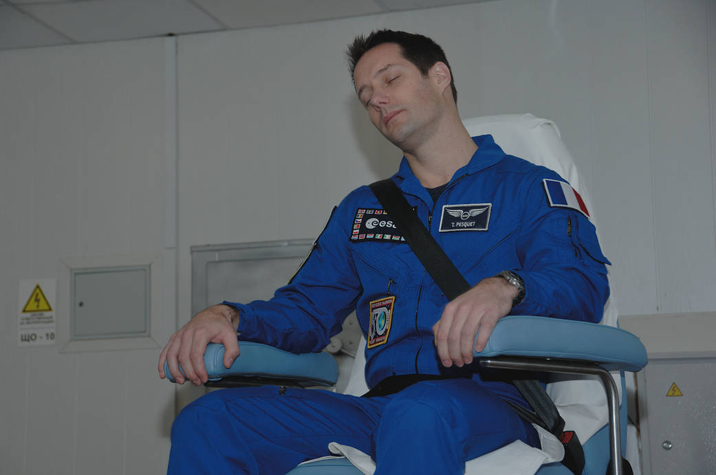 Expedition 50-51 crewmember Thomas Pesquet of the European Space Agency