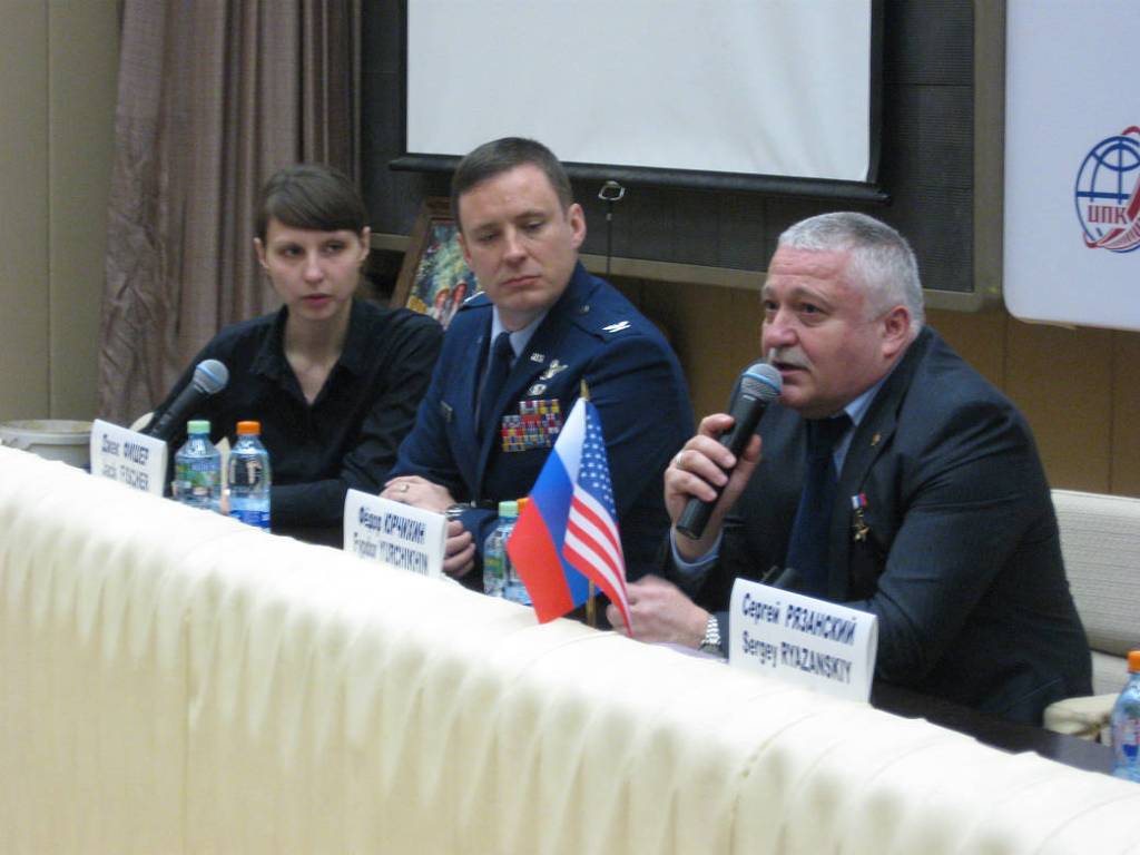Cosmonaut Fyodor Yurchikhin Answers a Reporter’s Question