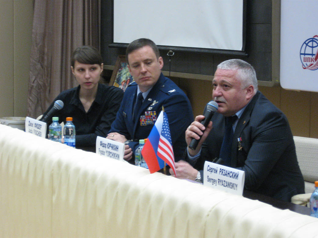 Cosmonaut Fyodor Yurchikhin Answers a Reporter's Question