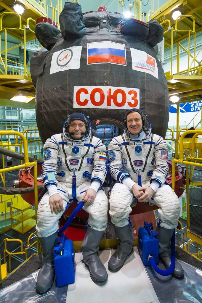 Expedition 51 Crew Members and Soyuz MS-04 Spacecraft