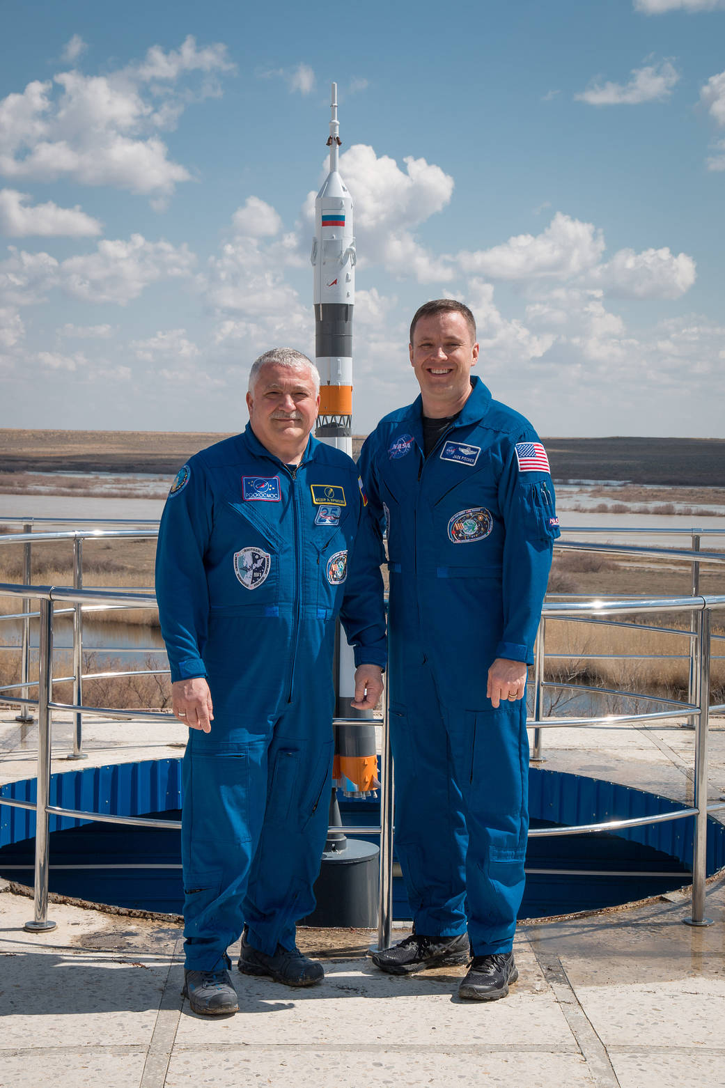 Expedition 51 Crew During Traditional Pre-Launch Activities - NASA