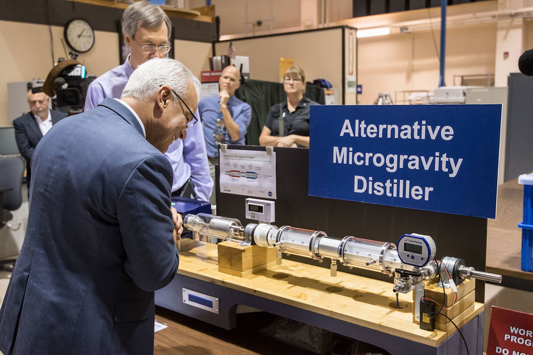 NASA Acting Chief Technologist Douglas Terrier Tours Jacobs' Engineering Development Facility