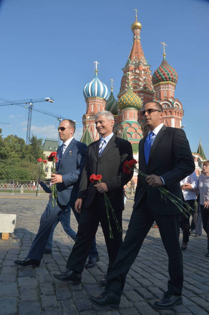 Expedition 53-54 Prime Crew in Red Square