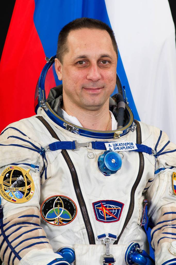 Expedition 54-55 Flight Engineer and Commander Anton Shkaplerov of Roscosmos