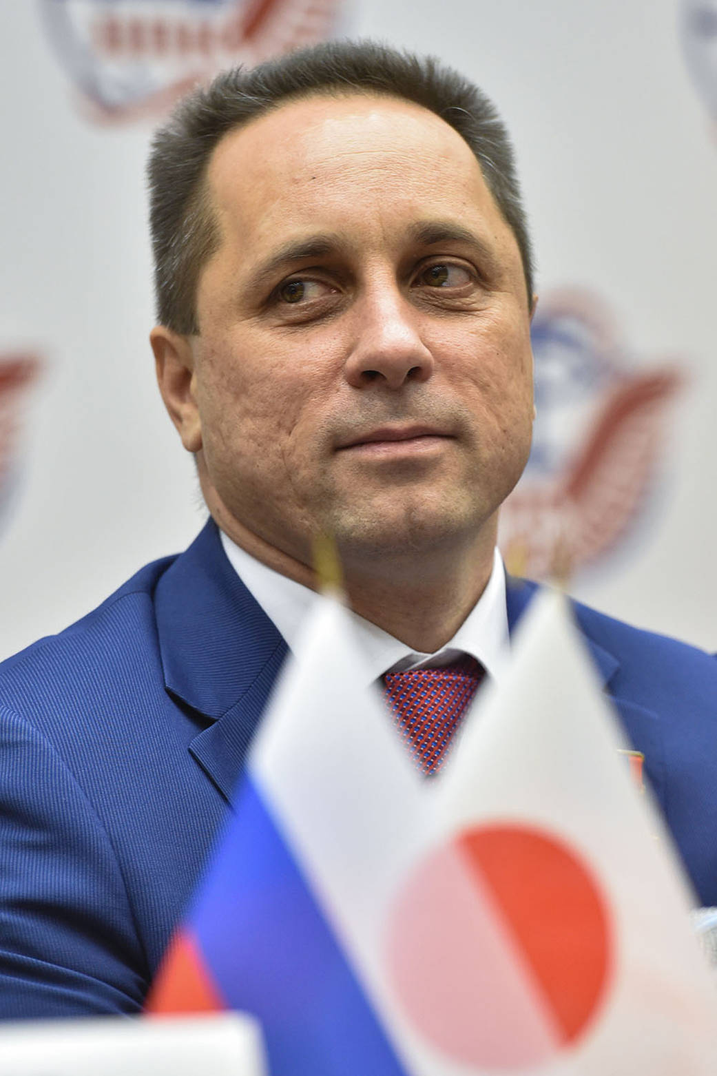 Cosmonaut Anton Shkaplerov of Roscosmos