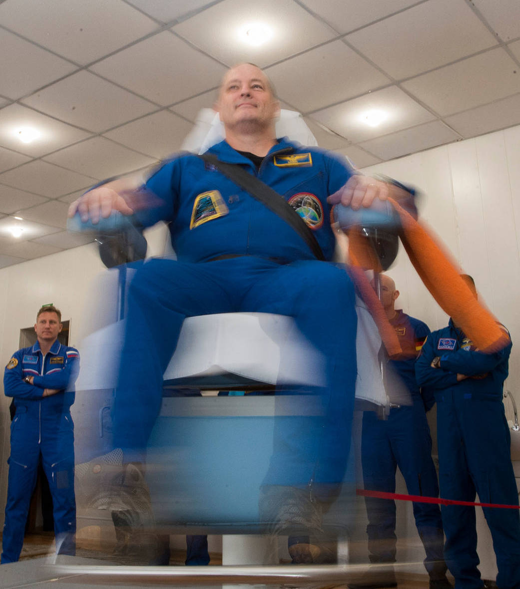 Scott Tingle of NASA Tests His Vestibular Skills
