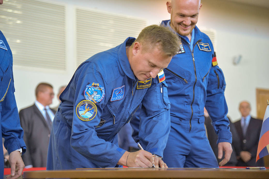 Expedition 56 prime crew member Sergey Prokopyev of Roscosmos