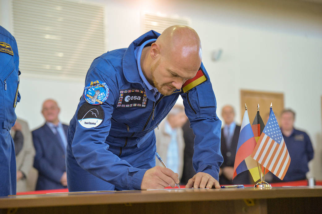 Expedition 56 prime crew member Alexander Gerst of the European Space Agency