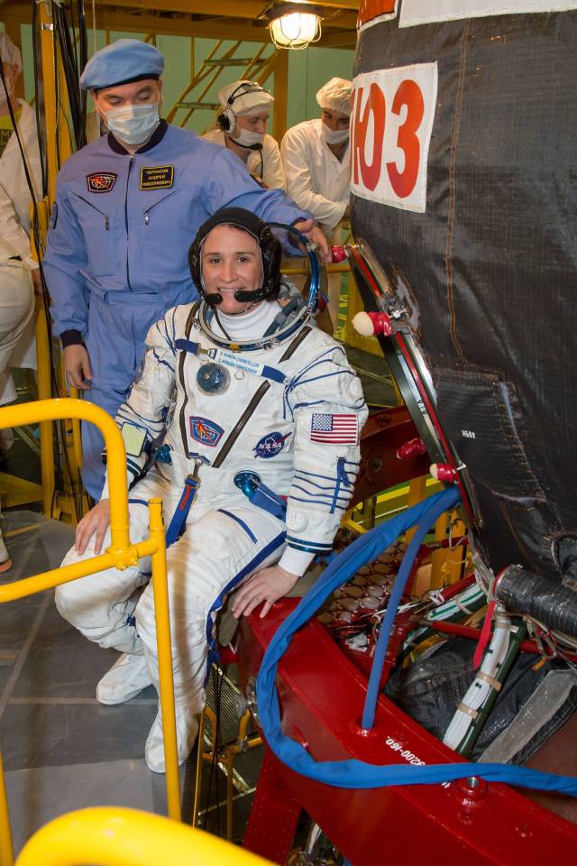 Expedition 56 crew member Serena Aunon-Chancellor of NASA