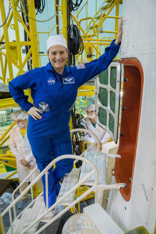 Expedition 56 crew member Serena Aunon-Chancellor of NASA