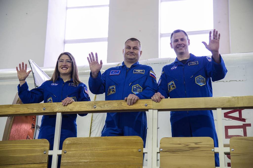 Expedition 59 crew members in Star City, Russia