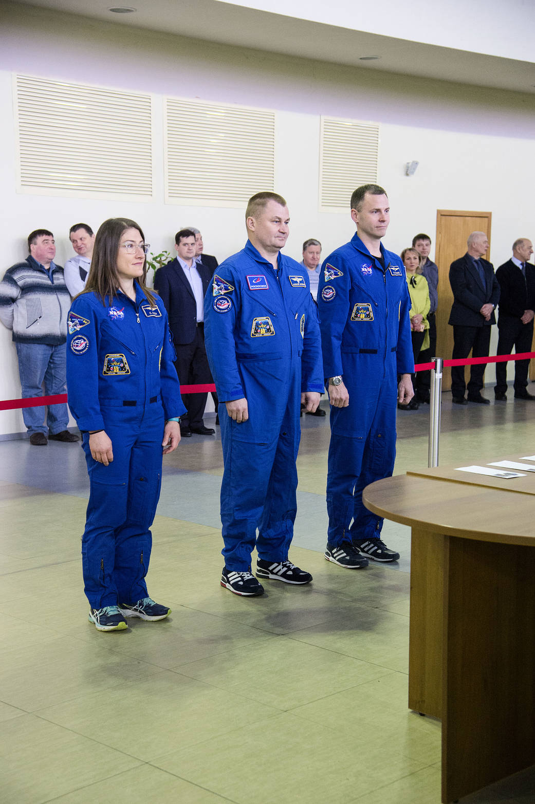 Expedition 59 crew members in Star City, Russia