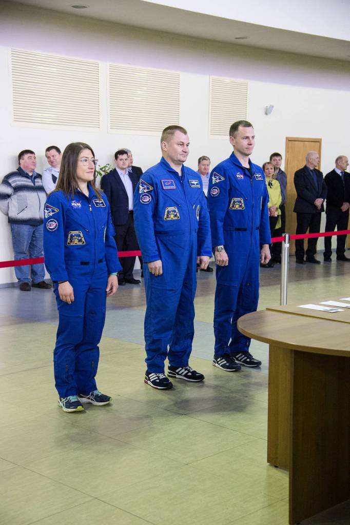Expedition 59 crew members in Star City, Russia
