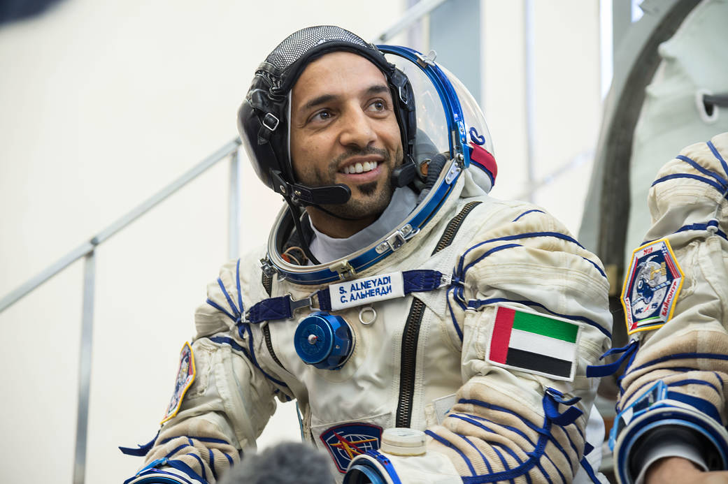 Backup spaceflight participant Sultan Al-Neyadi of the United Arab Emirates