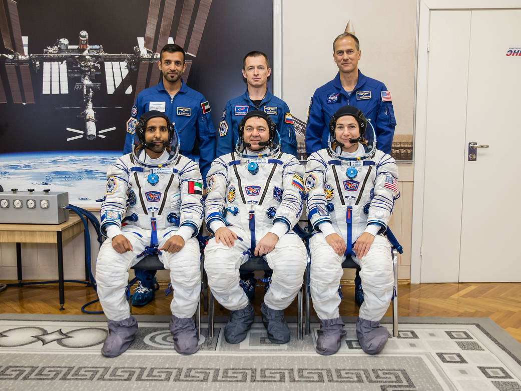 The prime and backup crewmembers for the next launch to the International Space Station