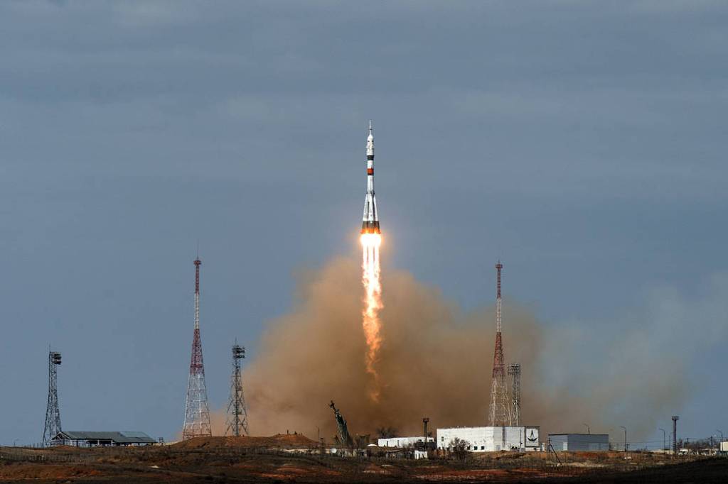 The Expedition 63 Crew Blasts Off on the Soyuz MS-16 Rocket