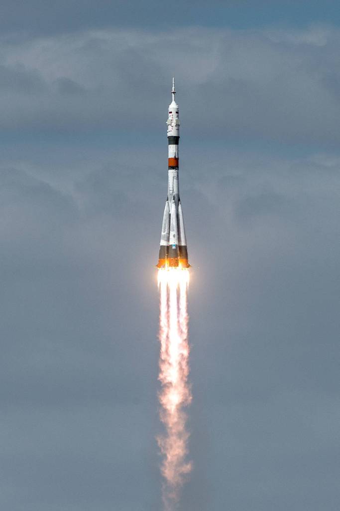 The Expedition 63 Crew Blasts Off on the Soyuz MS-16 Rocket