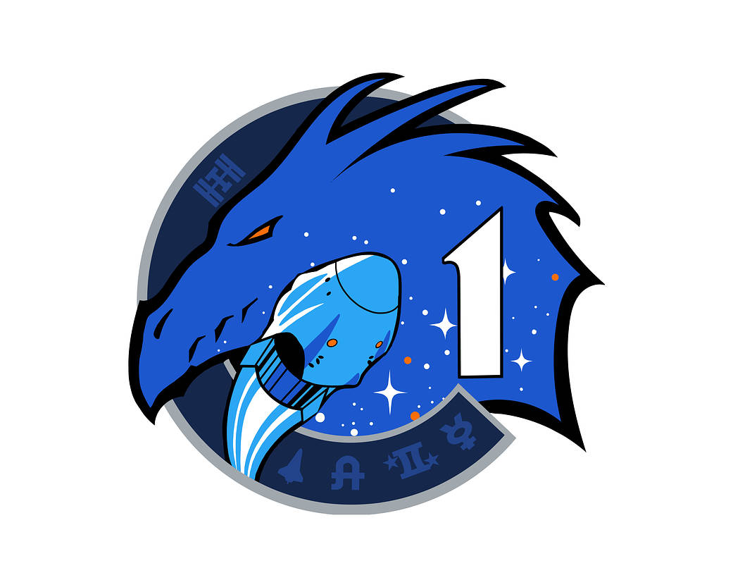 The SpaceX Crew-1 official crew insignia