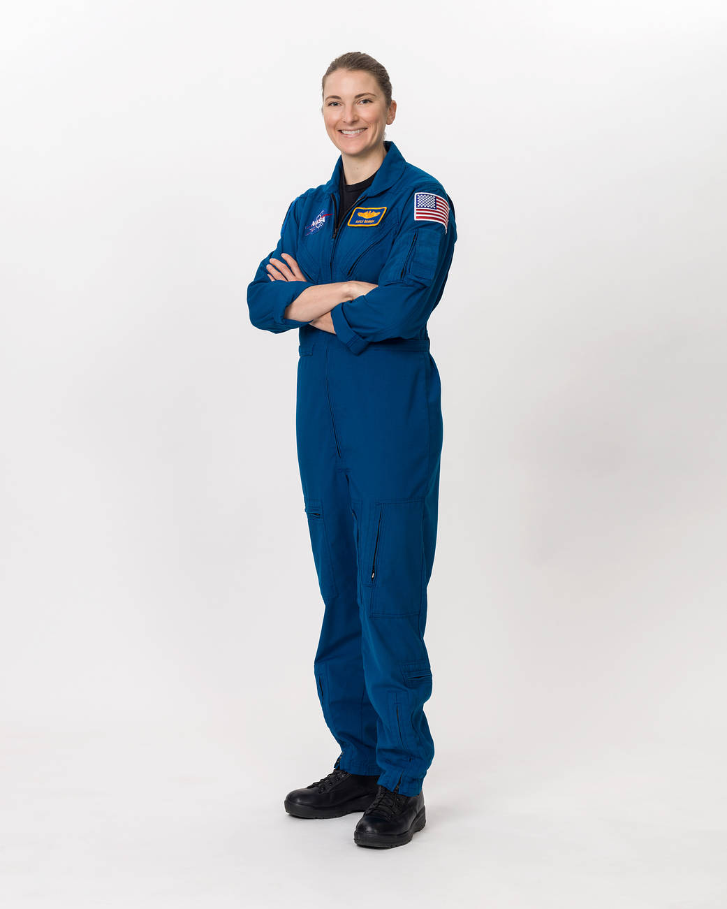 NASA astronaut Kayla Barron poses for a portrait
