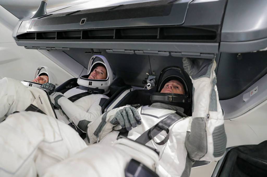 Three members of the four-member SpaceX Crew-2 mission
