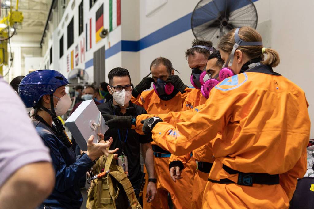 SpaceX Crew-3 astronauts participate in water survival training