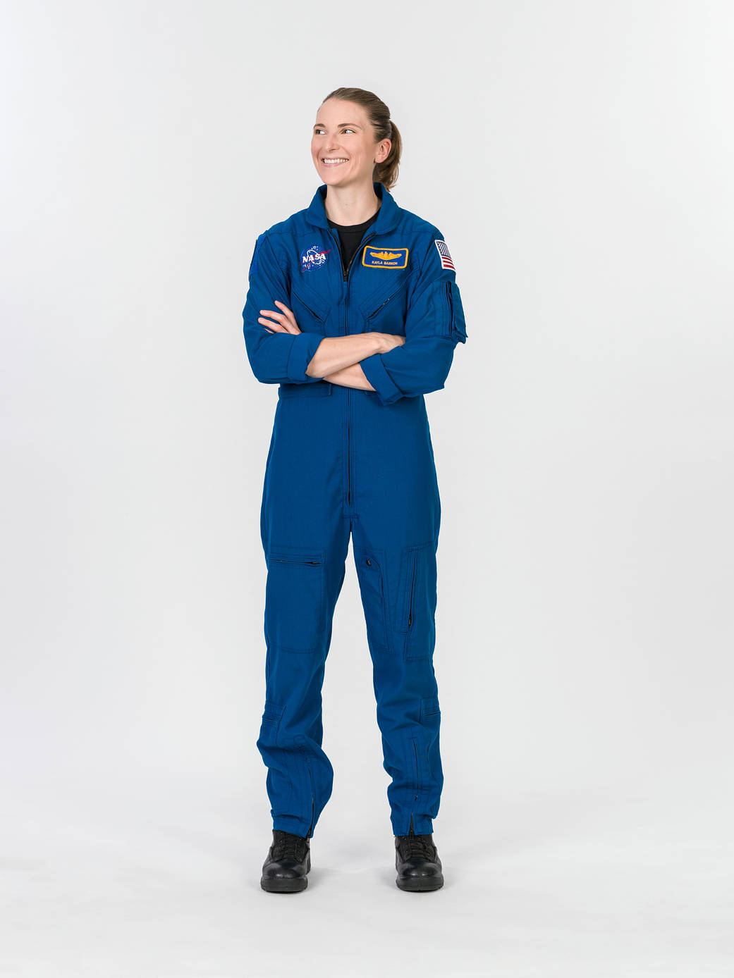 NASA astronaut Kayla Barron poses for a portrait