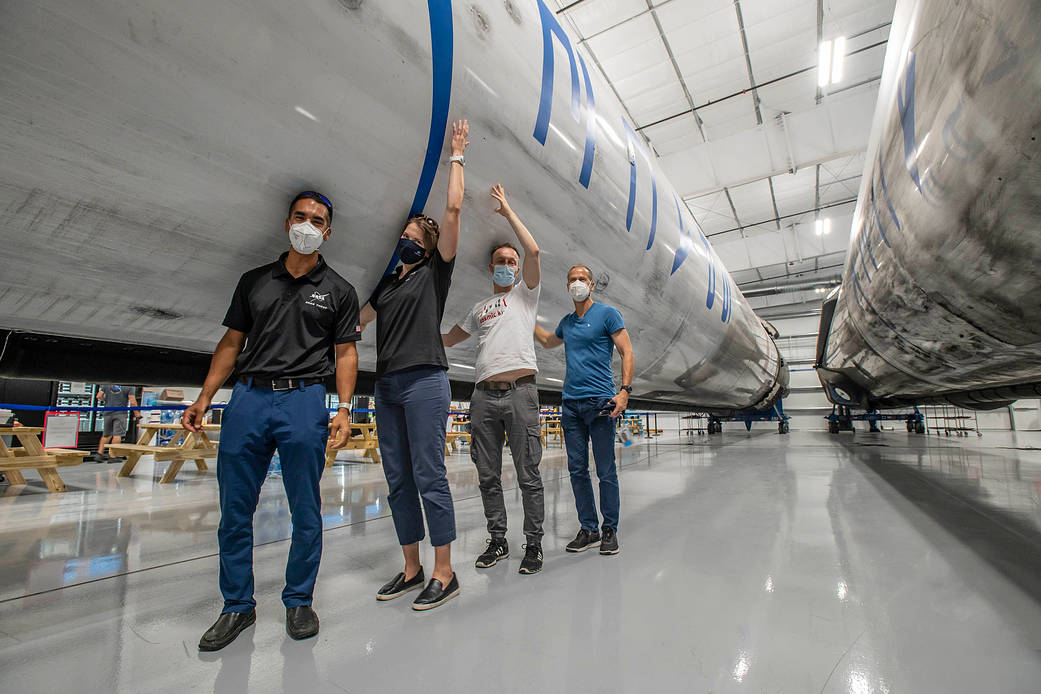 SpaceX Crew-3 astronauts during preflight training