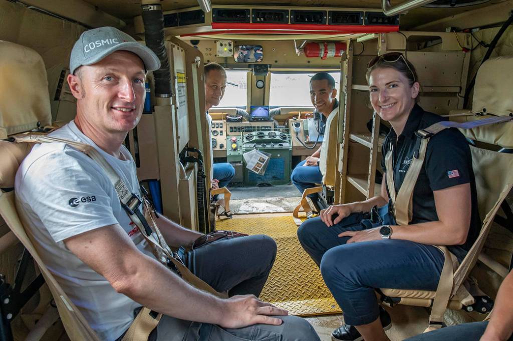 SpaceX Crew-3 astronauts during preflight training