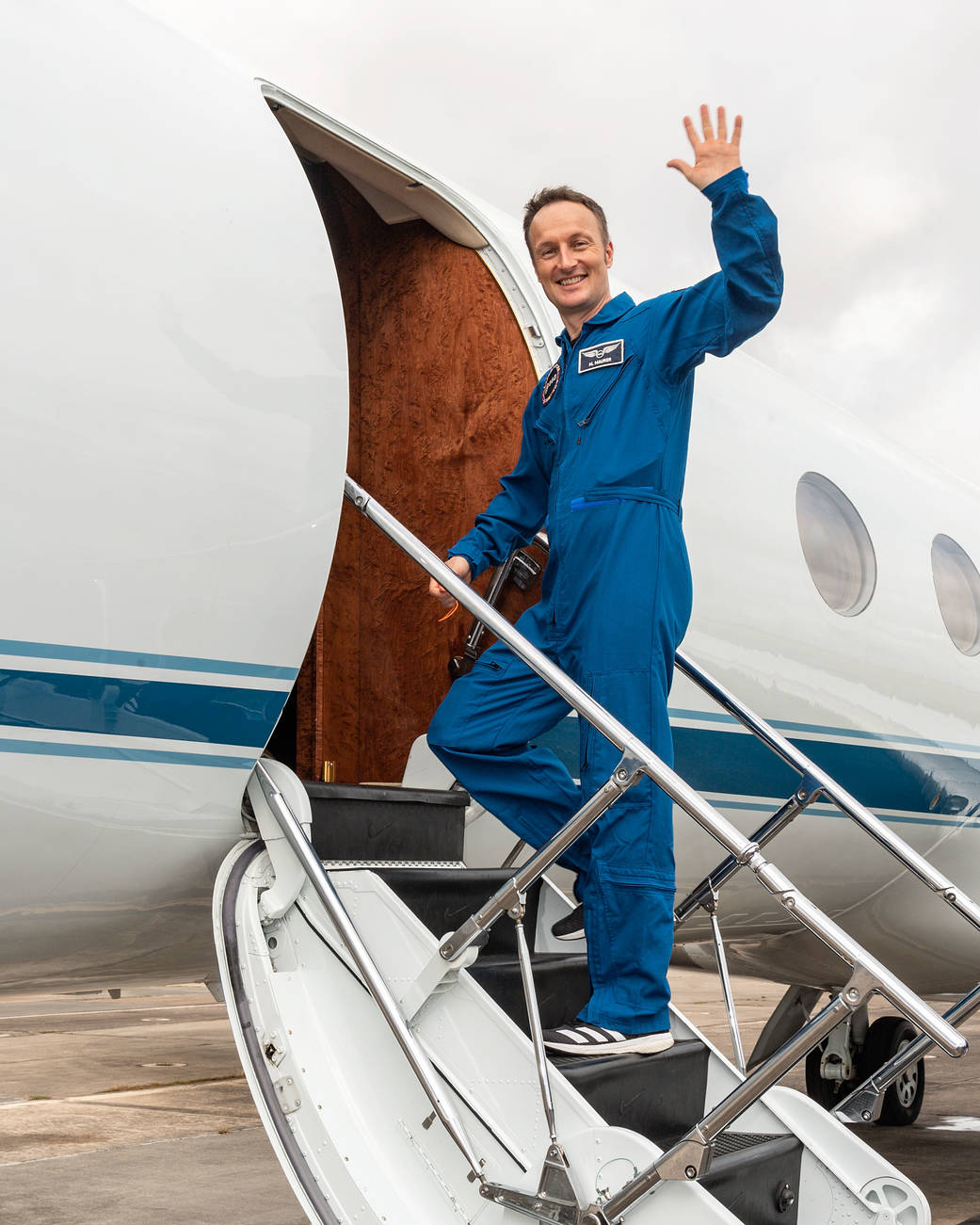 SpaceX Crew-3 astronaut Matthias Maurer departs Ellington Field