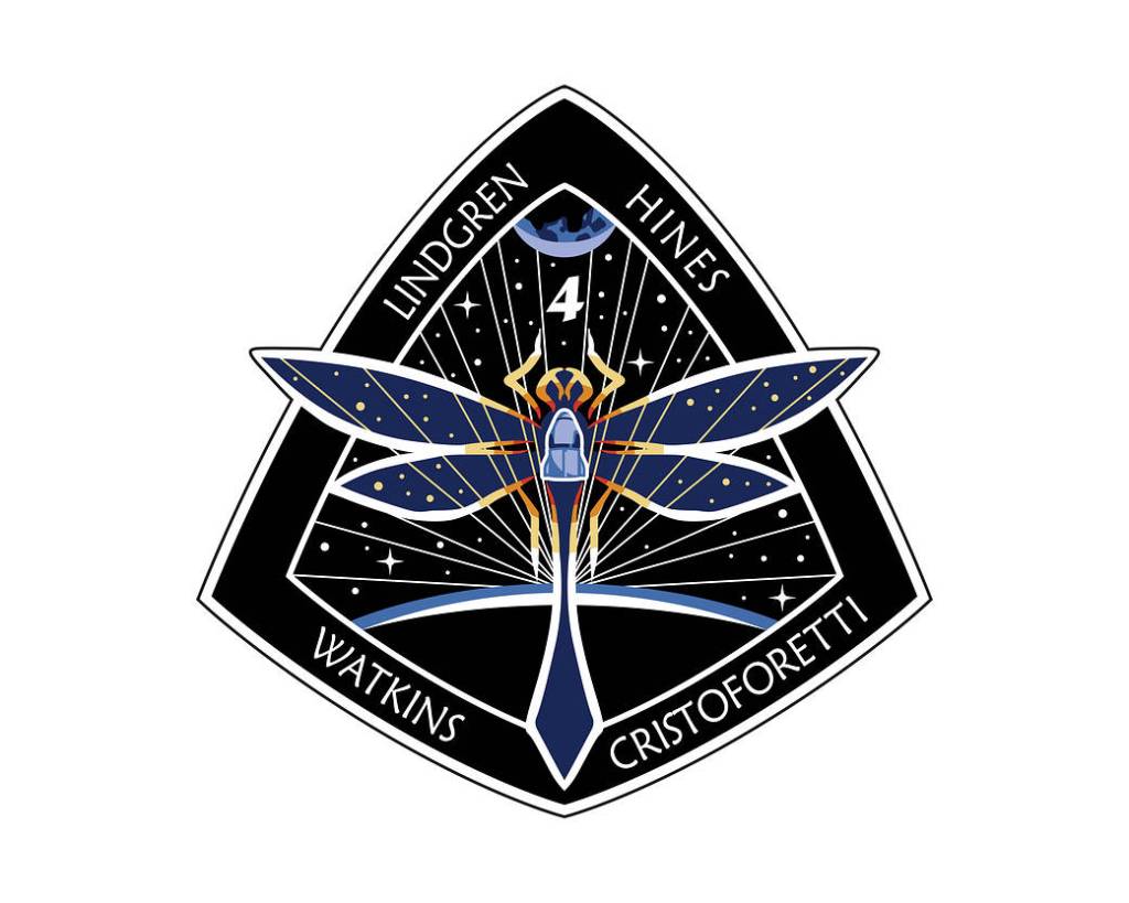 The insignia representing the SpaceX Crew-4 mission