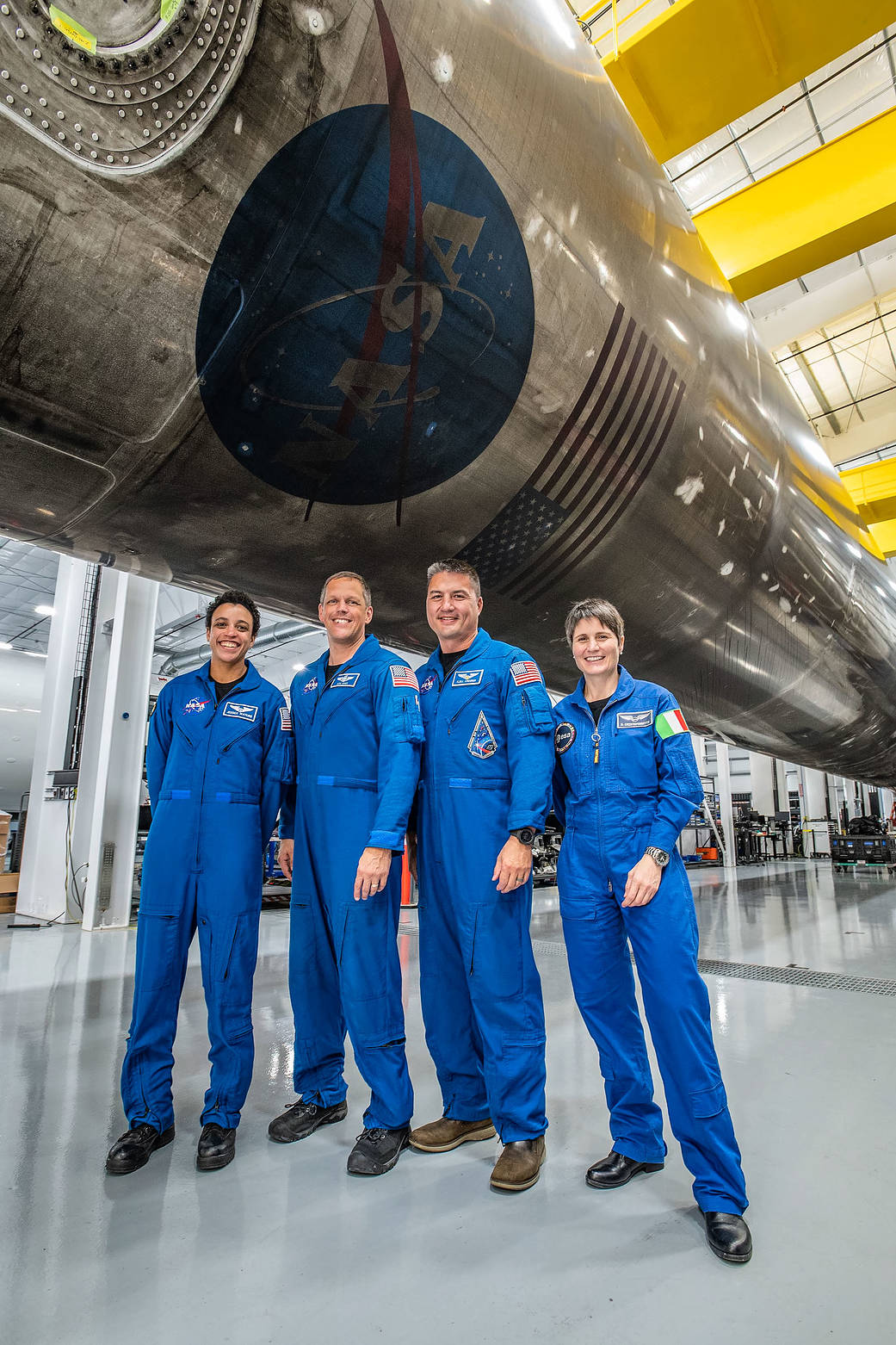 SpaceX Crew-4 astronauts participate in a training session