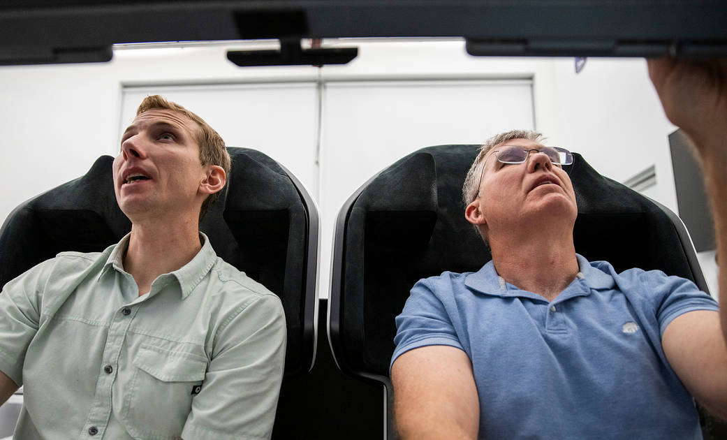 SpaceX Crew-6 Pilot William Hoburg and Commander Stephen Bowen