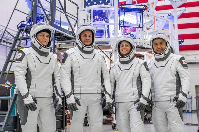 The four members of the SpaceX Crew-5 mission