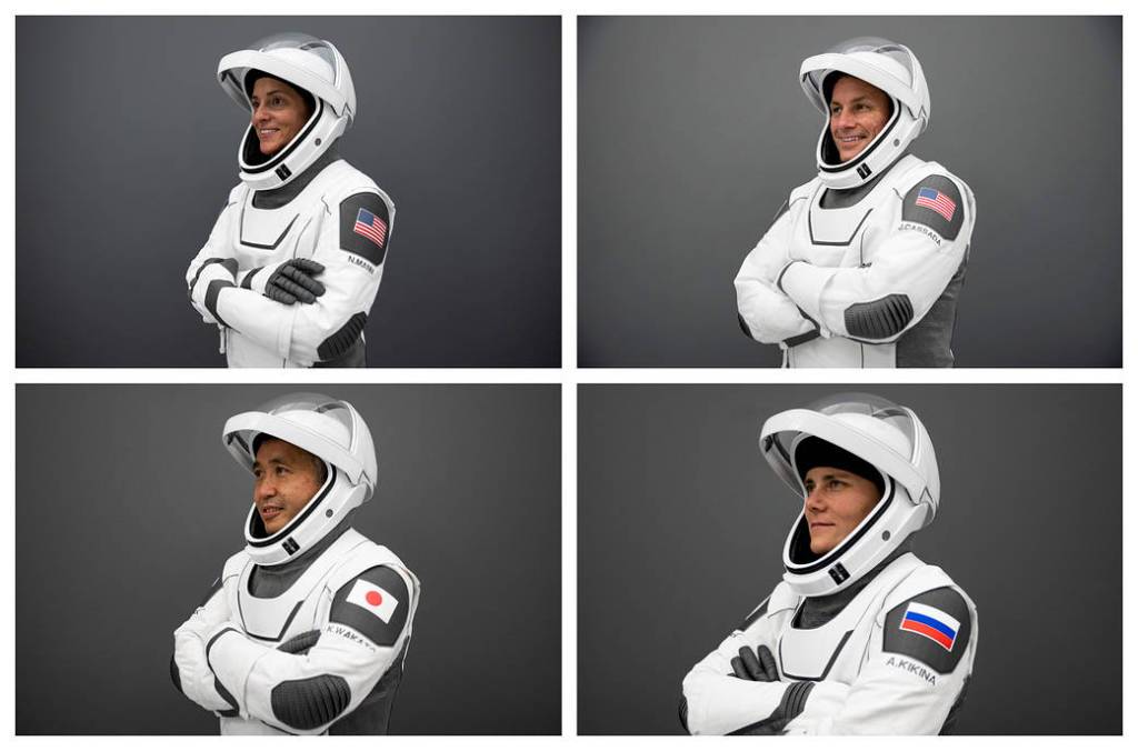 The four members of the SpaceX Crew-5 mission