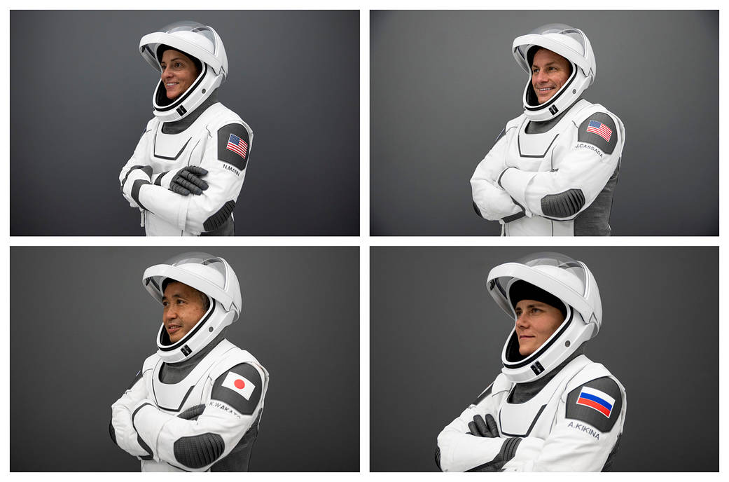 The four members of the SpaceX Crew-5 mission
