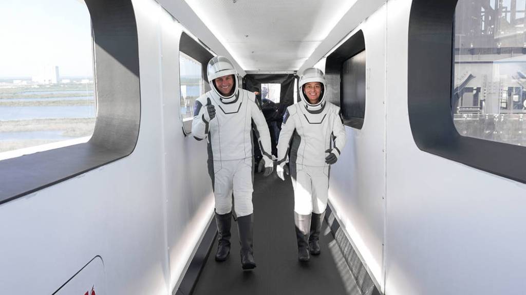 SpaceX Crew-5 Pilot Josh Cassada and Commander Nicole Mann