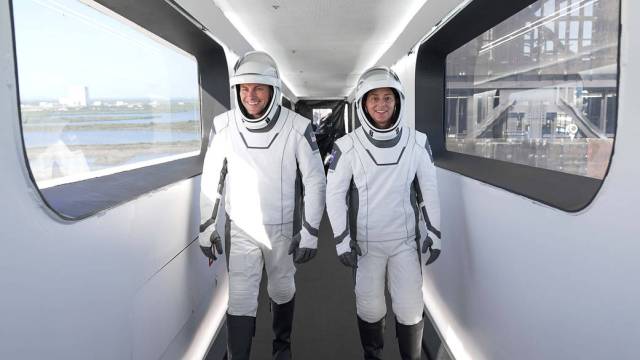 SpaceX Crew-5 Pilot Josh Cassada and Commander Nicole Mann