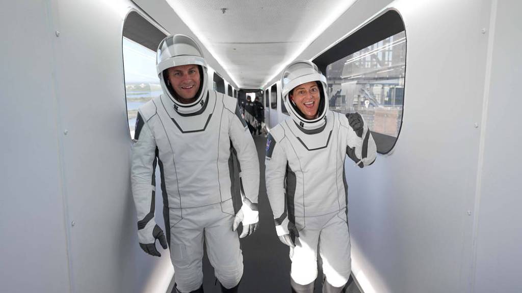SpaceX Crew-5 Pilot Josh Cassada and Commander Nicole Mann