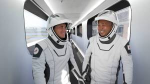SpaceX Crew-5 Mission Specialists Anna Kikina and Koichi Wakata