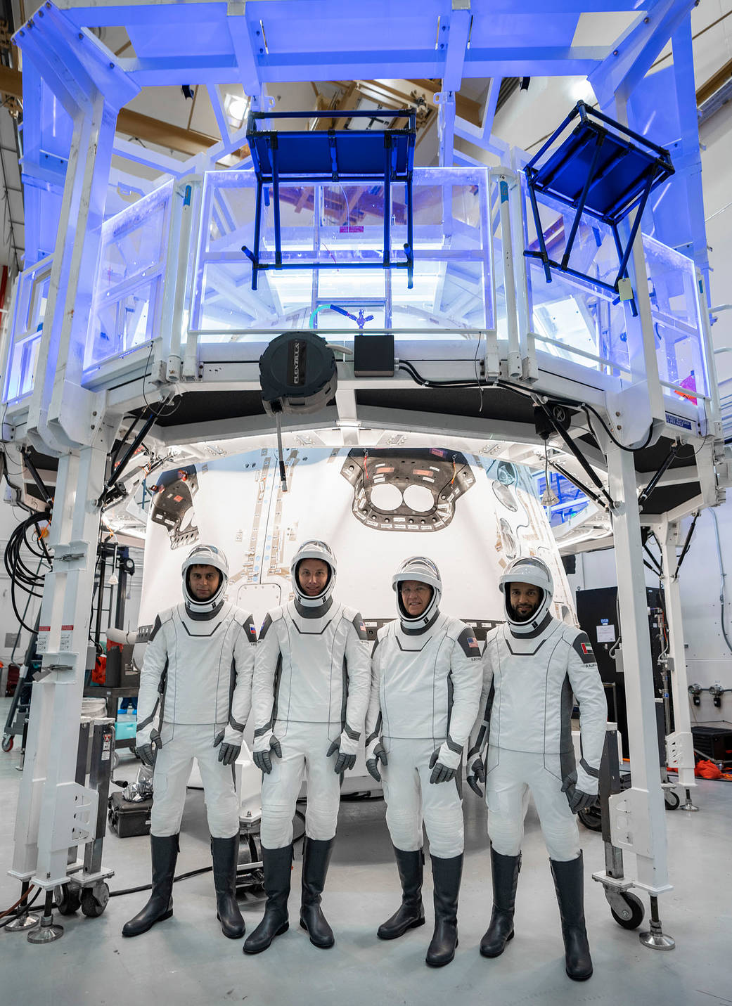 The four crew members of the SpaceX Crew-6 mission