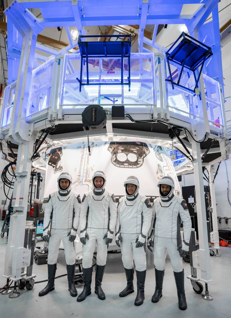 The four crew members of the SpaceX Crew-6 mission