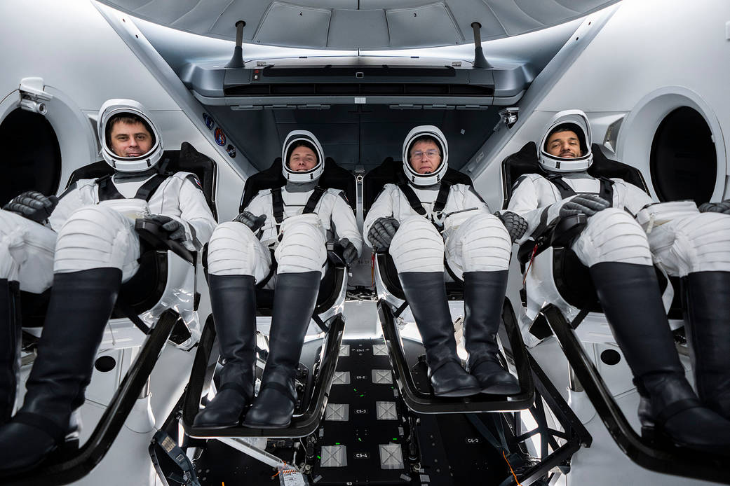 The four crew members of the SpaceX Crew-6 mission